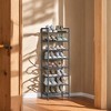 Narrow Shoe Rack, Sturdy 8 Tier Metal Tall Shoe Rack Shelf, Slim Shoe Storage Organizer for Closet Entryway Small Spaces for 18 Pairs Shoes - 2 of 4
