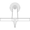 Bon Tool 88-314 Groover - BulletStainless Steel 6-inch X 4 1/2-inch Bit 1-inch X 1/2-inch Comfort Grip Handle - 3 of 3