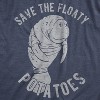 Womens Save The Floaty Potatoes Tshirt Funny Manatee Conservation Tee - Crazy Dog Women's T Shirt - image 2 of 4