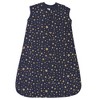 Hudson Baby Premium Quilted Sleeveless Sleeping Bag and Wearable Blanket, Metallic Stars - 3 of 3