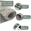 coucheta Multi-size Area Rug with Non-Slip Backing, Botanical Floral Leaf Printed Accent Stain-Resistant Carpet for Living Room, Bedroom, Kitchen - 3 of 4