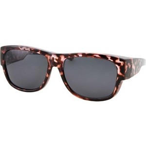 Women Polarized Fit Over Sunglasses - Less Bulky, Ladies Size (Tortoise Gray) - 1 of 4
