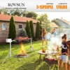 ROVSUN 46" Electric Rotisserie Grill, Pig Lamb Spit Roaster Stand Rotisserie 176 Lbs Capacity, Charcoal Rotisserie Grill Kit Stainless Steel - 4 of 4