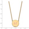 Black Bow Jewelry 14k Yellow Gold Plated Sterling Silver Delta Zeta Greek Life Necklace 18 Inch - image 3 of 4