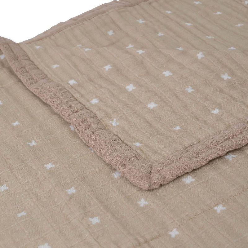 Little Unicorn Cotton Muslin Quilted Throw, 4 of 11