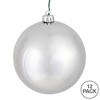 Vickerman Silver Ball Ornament - 3 of 4