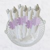 Big Dot of Happiness Purple Confetti Stars - Simple Party Paper Napkin Holder - Napkin Rings - Set of 24 - 3 of 4