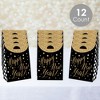 Big Dot of Happiness New Year’s Eve - Gold - New Years Eve Gift Favor Bags - Party Goodie Boxes - Set of 12 - 2 of 4