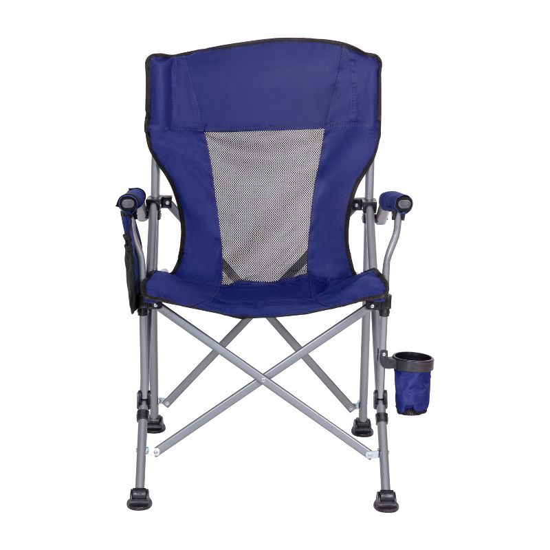 Flash Furniture High Back Folding Heavy Duty Portable Camping Chair with Padded Arms, Cup Holder, Storage Pouch and Extra Wide Carry Bag, 3 of 13