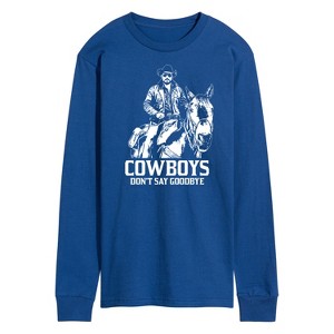 Men's - Yellowstone - Rip Cowboys Don't Say Goodbye Long Sleeve Graphic T-Shirt - 1 of 4