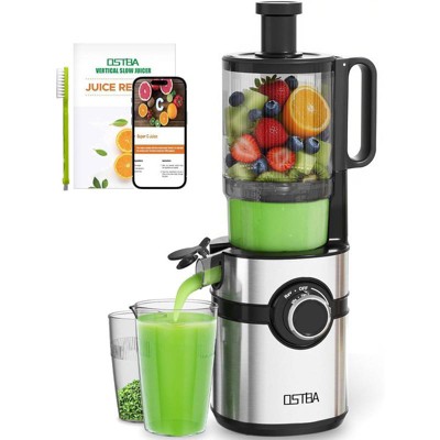 OSTBA Juicer Machines, Cold Press Juicer For Whole Vegetables and Fruits, Easy to Clean for Batch Juicing