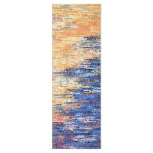 Modern Abstract Living Room Area Rug for Home Decor, Large Soft Non Slip Washable Carpet for Bedroom Dining Room - 1 of 4