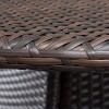 Dexmalle Brown Outdoor Rattan Surface Dining Table - 4 of 4