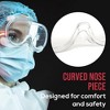 Bison Life Clear Anti-Fog Safety Goggles, ANSI Z87.1, Scratch Resistant, Adjustable Over Glasses Protection -  3 Pack - 3 of 4