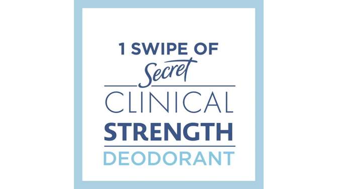 Secret Clinical Strength Antiperspirant &#38; Deodorant Clear Gel - Completely Clean - 1.6oz, 2 of 11, play video