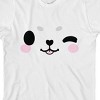 Tasty Peach Big Seal Face Crew Neck Short Sleeve Youth Girl's White T-shirt - 2 of 3