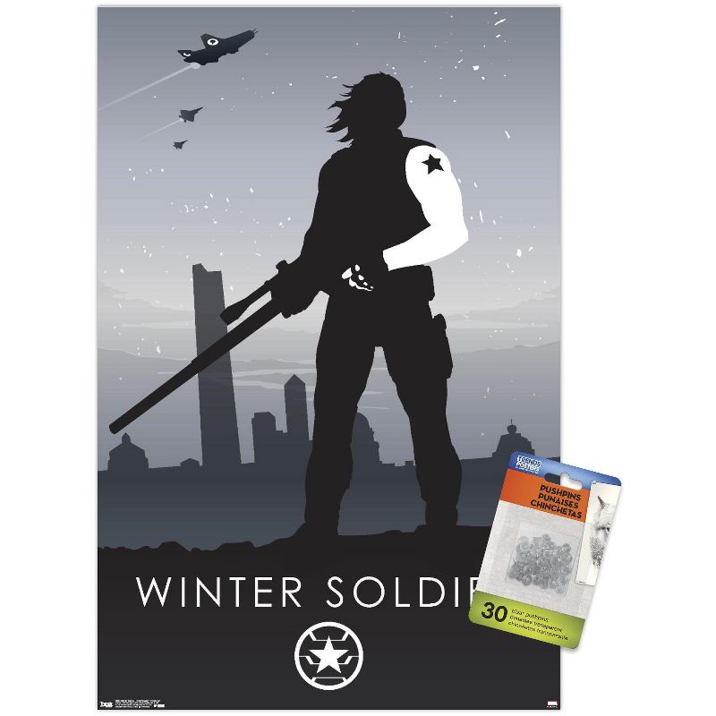 Trends International Marvel Comics - Winter Soldier - Minimalist Unframed Wall Poster Prints, 1 of 7