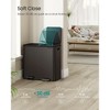 Dual Trash Can, 21.2 Gallon (80 L) Garbage Can for Kitchen, with 15 Trash Bags, 2 Compartments, Plastic Inner Buckets and Hinged Lids, - 2 of 4
