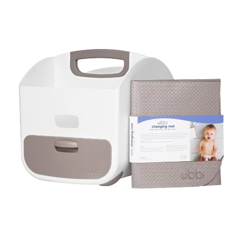 Diaper caddy with changing pad best sale