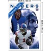 Trends International NFL New York Giants - Malik Nabers 25 Framed Wall Poster Prints - 3 of 4