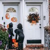 22" Halloween Wreath, Halloween Spooky Black Cat Wreath with Owl and Roses, Halloween Door Decorations Artificial Wreath for Home Party - 4 of 4