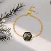 Pressed Wildflower Bracelet | Pressed Flower Bracelet | Gold/Silver Pressed Flower Jewelry | Personalized Handmade Jewelry - 3 of 4