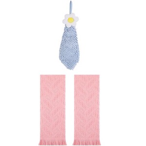 REGALWOVEN 3 Pcs Soft Absorbent Decorative Hand Towel for Bathroom, Kitchen, Hotel - 1 of 4