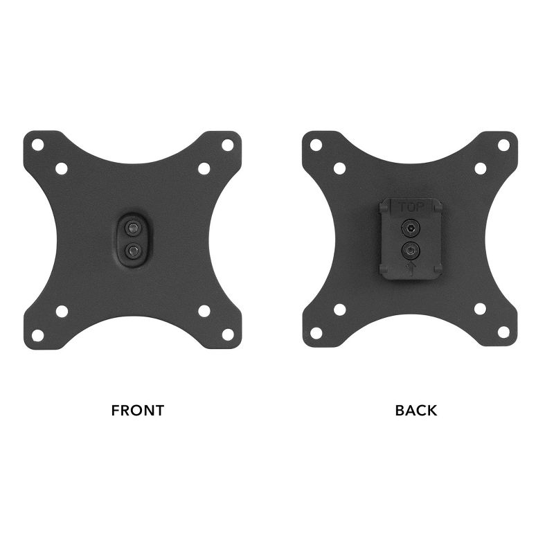 Mount-It! Replacement Monitor VESA Plate | 33 Lbs. Weight Capacity | Fits VESA patterns of 75 x 75 mm or 100 x 100 mm | Black, 1 of 6