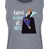 Women's - Disney Princess - Fairest of Them all Obvs Graphic Racerback Tank - 2 of 4