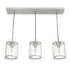 Hunter Fans 9" Astwood Ceiling Light Brushed Nickel - 3-Light Linear Cluster Pendant for Transitional & Farmhouse Spaces - 2 of 4