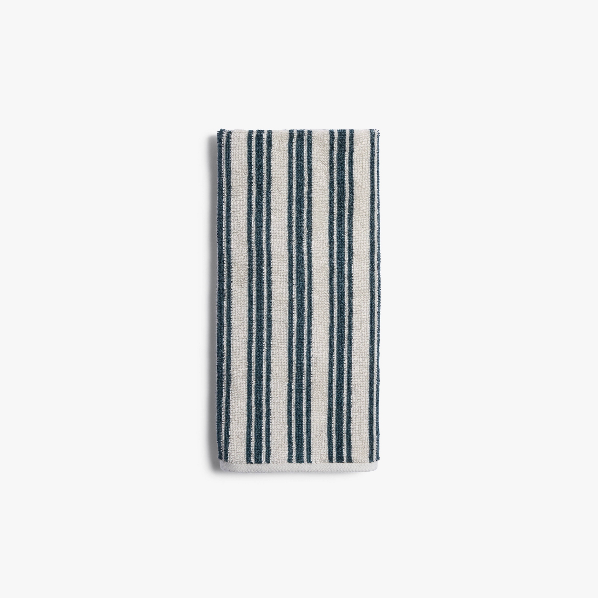 Striped Supersoft Bath Hand Towel Parchment & Cove - Parachute for Target