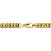Black Bow Jewelry Men's, 10k Yellow Gold 9.3mm Hollow Miami Cuban (Curb) Chain Necklace - 4 of 4