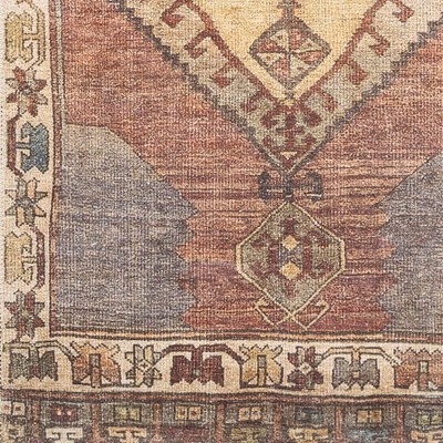 Feldbach Dark Brown Traditional Chenille Runner Rug 2'7" x 12'