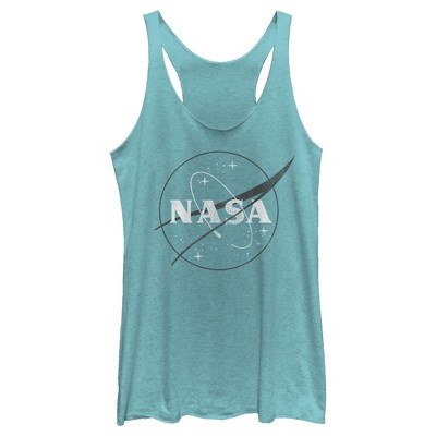 Women's Nasa And Simple Logo Racerback Tank Top : Target