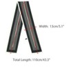 INSPIRE CHIC Women's Satin Striped Contrast Color Skinny Long Hair Ribbon Neck Scarves 1 Pc - 3 of 4
