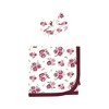 Hudson Baby Infant Girl Gown, Swaddle Blanket and Cap or Headband, Rose, 0-6 Months - 3 of 4
