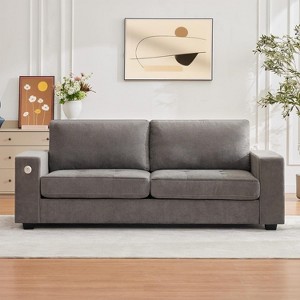 Gaomon 90" Oversized Cloud Couch, 114 Pounds Mid Century Chenille Sofa, No Assembly Required & Deep Seat - 1 of 4