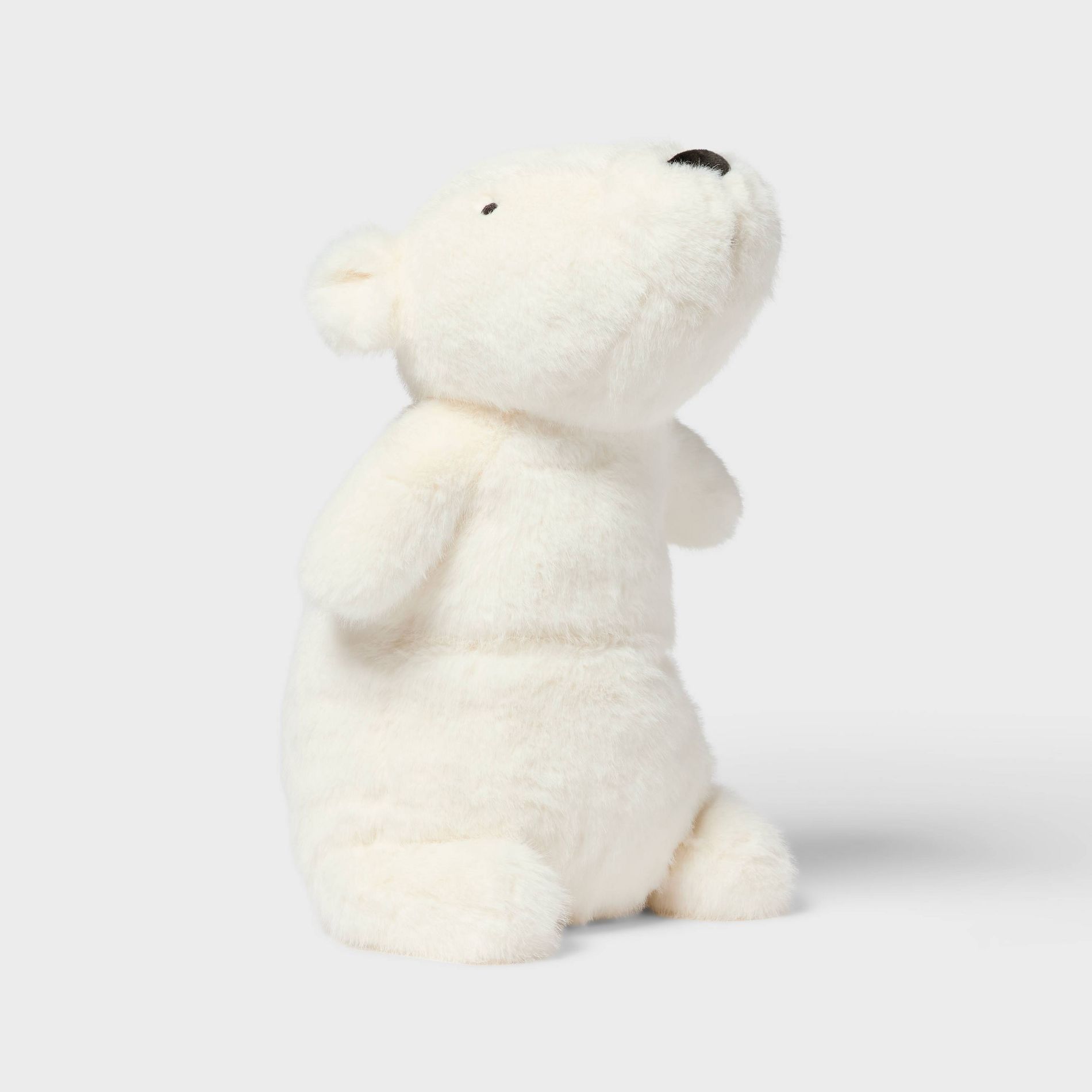Polar Bear Weighted Plush Kids' Throw Pillow White - Pillowfort™