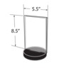 Azar Displays 5.5"W x 8.5"H Vertical Frame on a Weighted Black Round Base, 10-Pack - 3 of 4