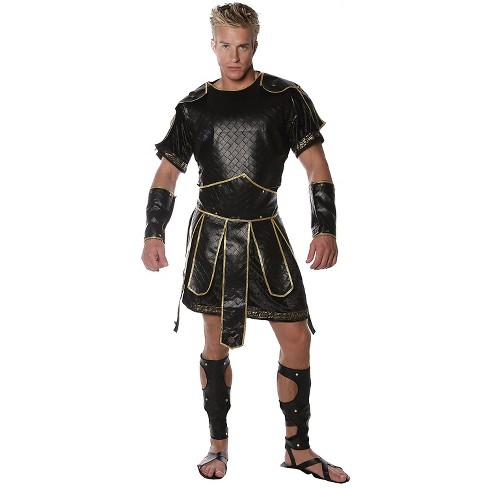Halloween Express Men's Spartan Warrior Costume - Size One Size Fits ...