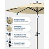 9FT Offset Umbrella  - 8-Rib Steel, Tilt Crank, UV & Water Resistant - 2 of 4