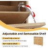 Acekool 4-Tier Shoe Storage Cabinet with 3 Flip Drawers & 2 Slide Drawers, Adjustable Shelves - 4 of 4