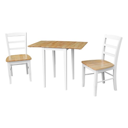 2 seater white table best sale and chairs