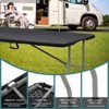 SKONYON 5 ft Folding Table Fold-in-Half Plastic Table for Indoor/Outdoor Use Black - 3 of 4