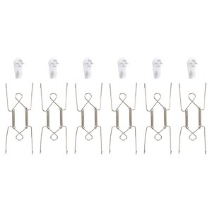 Unique Bargains Stainless Steel Invisible Design Wall Decorative Plate Hanger - 1 of 4