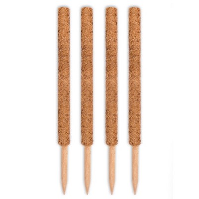 Envelor Coco Moss Poles for Climbing Plants Stackable Plant Support