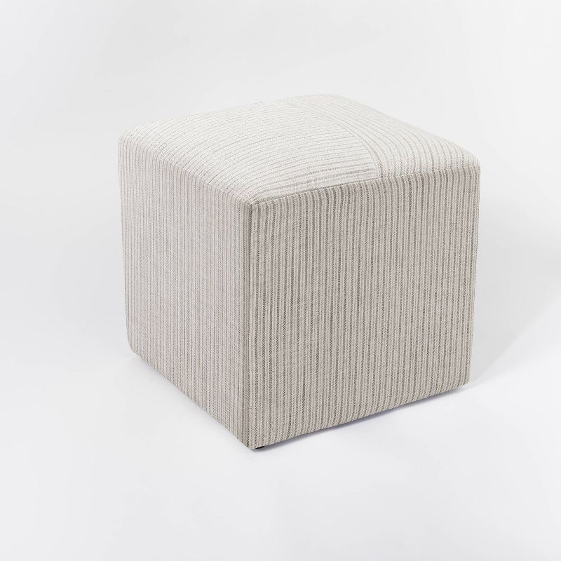 Lynwood Square Upholstered Cube Ottoman - Threshold™ designed with Studio McGee, 4 of 18