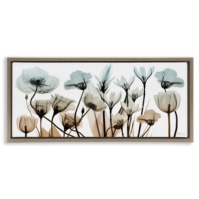 Stupell Industries Mixed Transparent Flowers, 31" x 14"