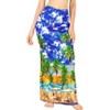 HAPPY BAY Women's Beach Wrap Bikini Swimwear Cover up Skirt Bathing suit Summer Wraps Sarong Swimsuits for Women One Size Blue, Tree - 3 of 4