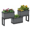 Southern Patio FlexSpace Tiered Modular Grey Raised Garden Bed Planter - Southern Patio - image 3 of 4